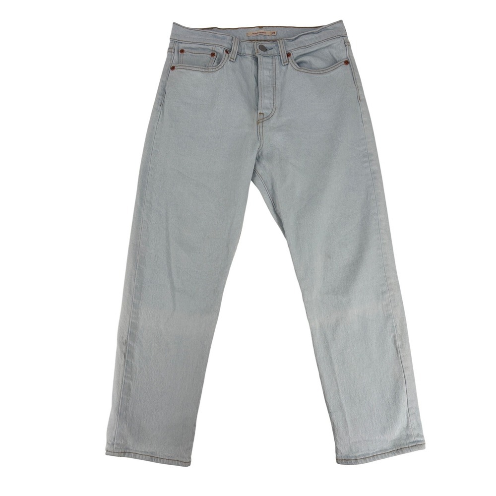 Levi's Premium Wedgie Straight‎ Jeans Womens 28 Light Blue Denim High Rise 28x26